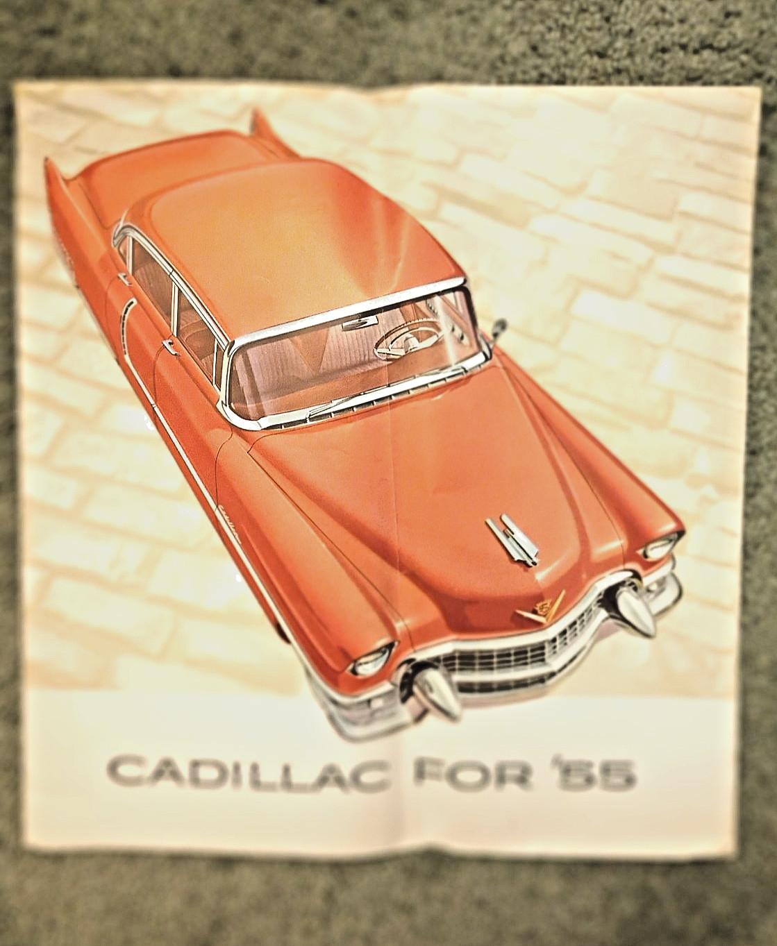 Original 1955 Cadillac Sales Brochure Foldout