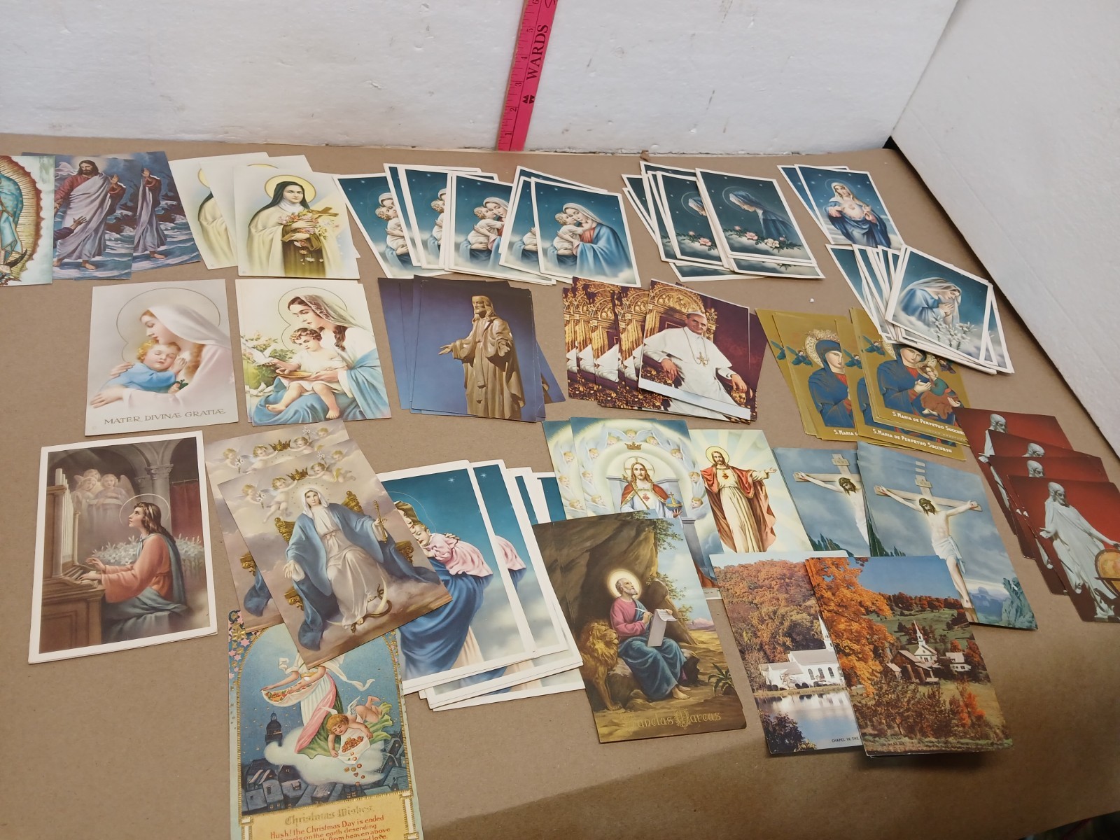Lot Of 200 Vintage Catholic Religious Art Prints & Holy Cards Printed in Italy