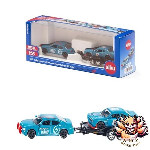 NEW SIKU Dodge Charger Trailer with Dodge Racing Loading for ages 3 and up