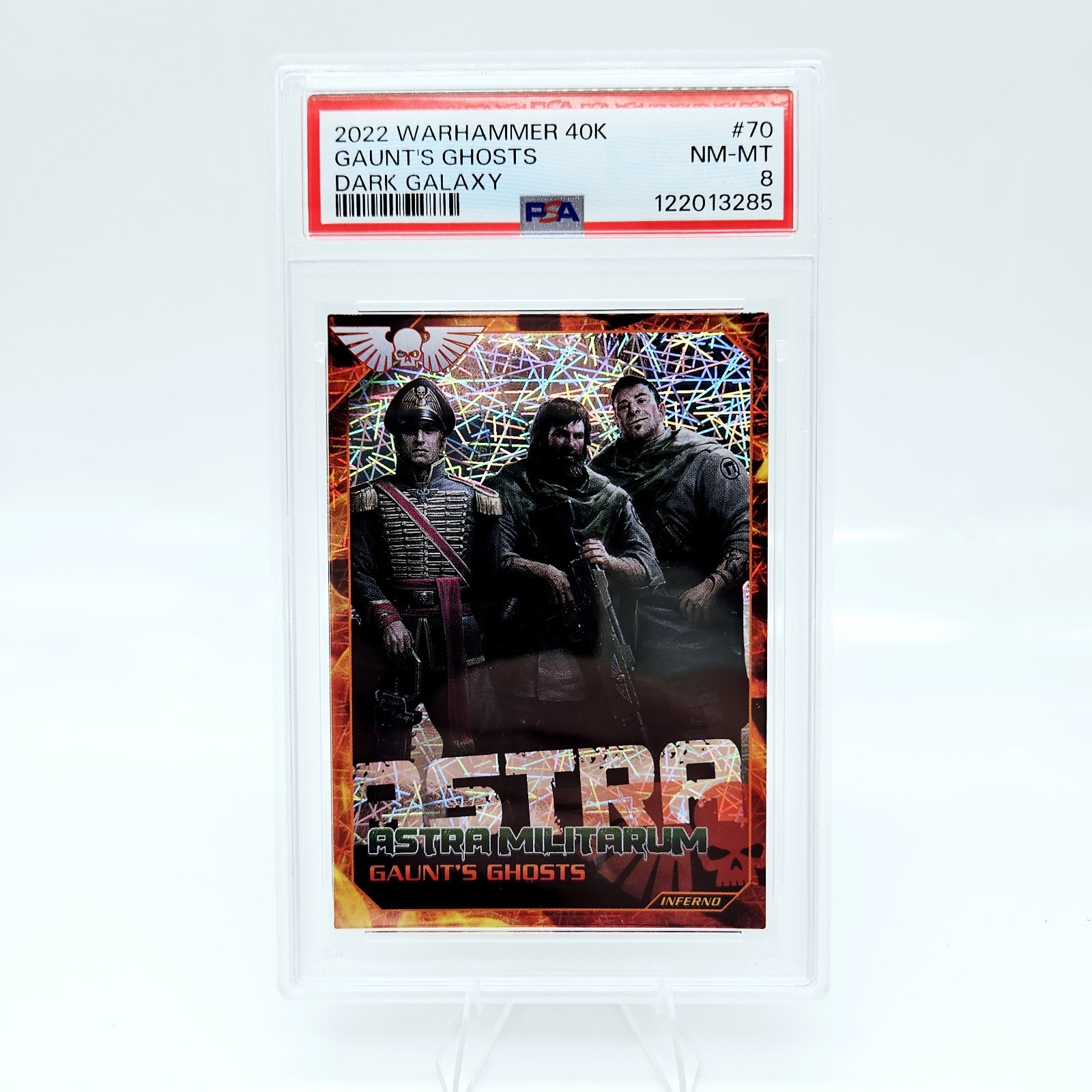 2022 Warhammer 40k Gaunts Ghosts #70 Astra Militarum PSA 8 Dark Galaxy Inferno