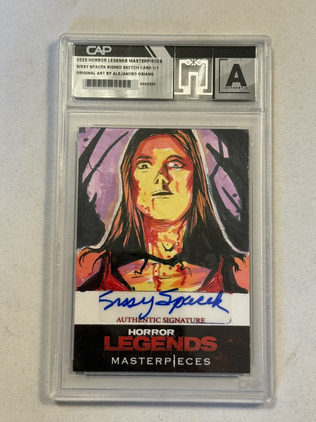 Horror Legends Masterpieces Card Carrie 1/1 Sketch Signed Sissy Spacek