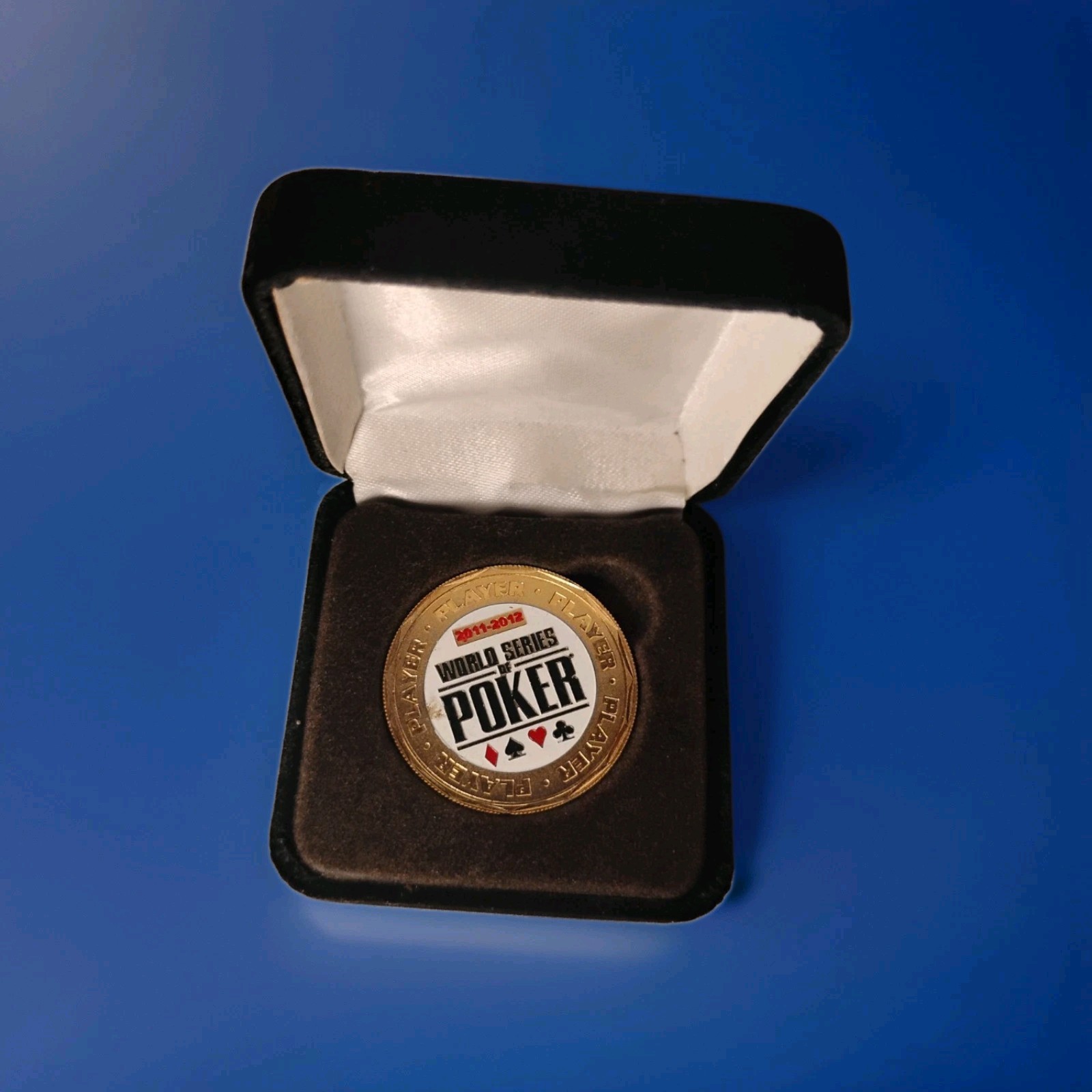 2011-2012 World Series of Poker WSOP Player Button Token Card Guard Medallion...