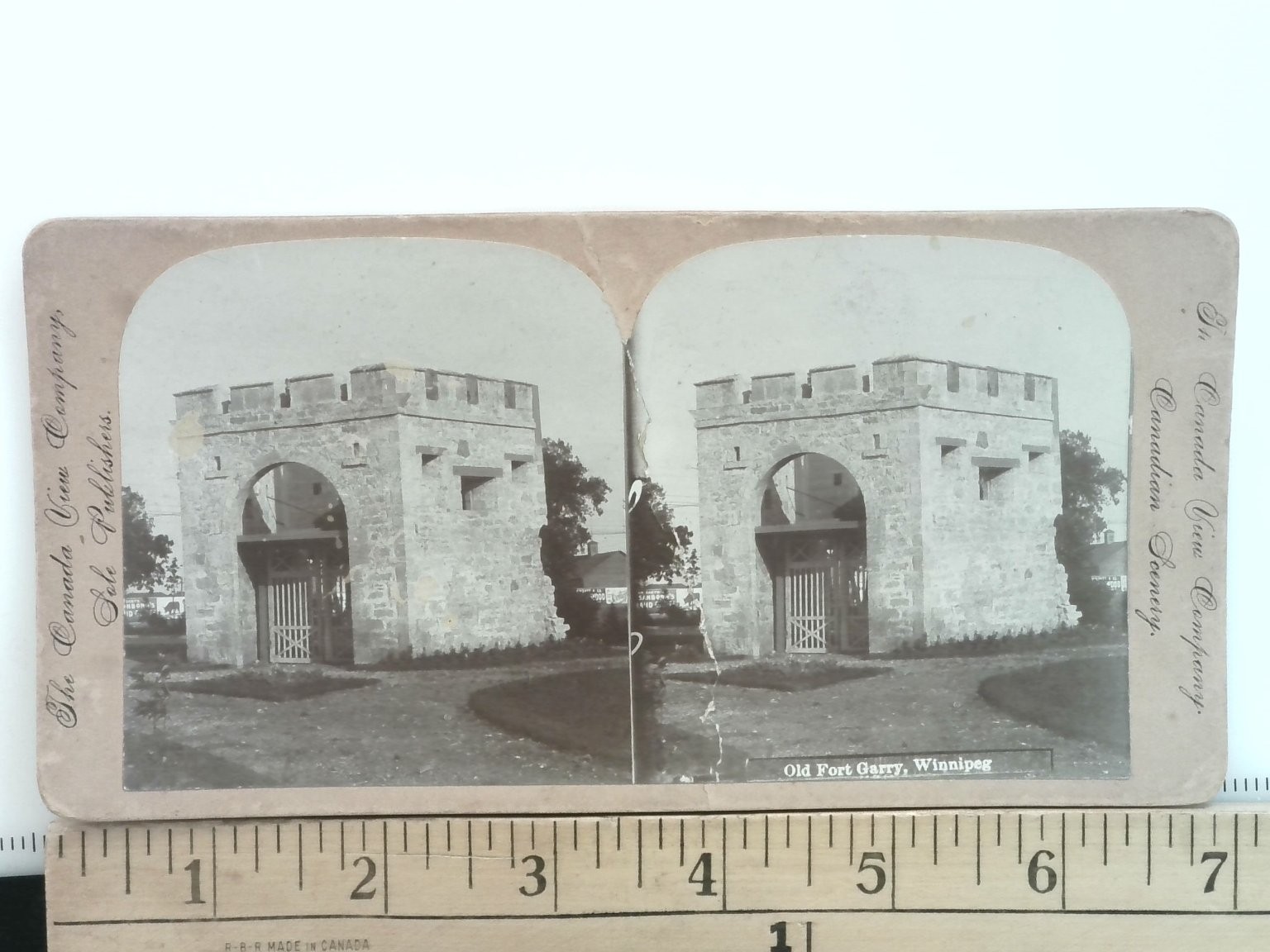 Old Fort Garry Winnipeg Stereoview Canada View Co. 1900s Manitoba