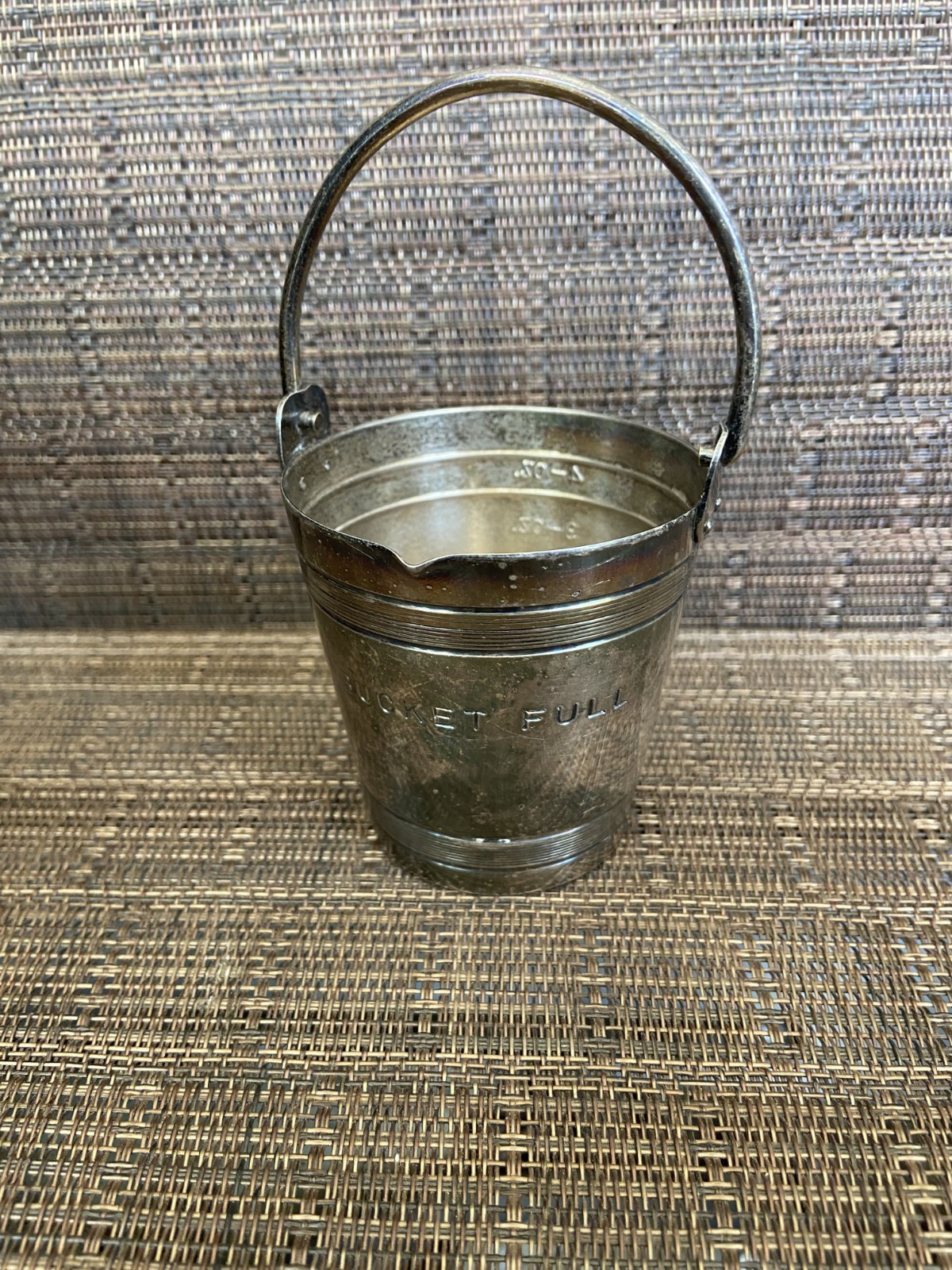 Antique Napier Silverplated Full Bucket 4 oz. Jigger Barware