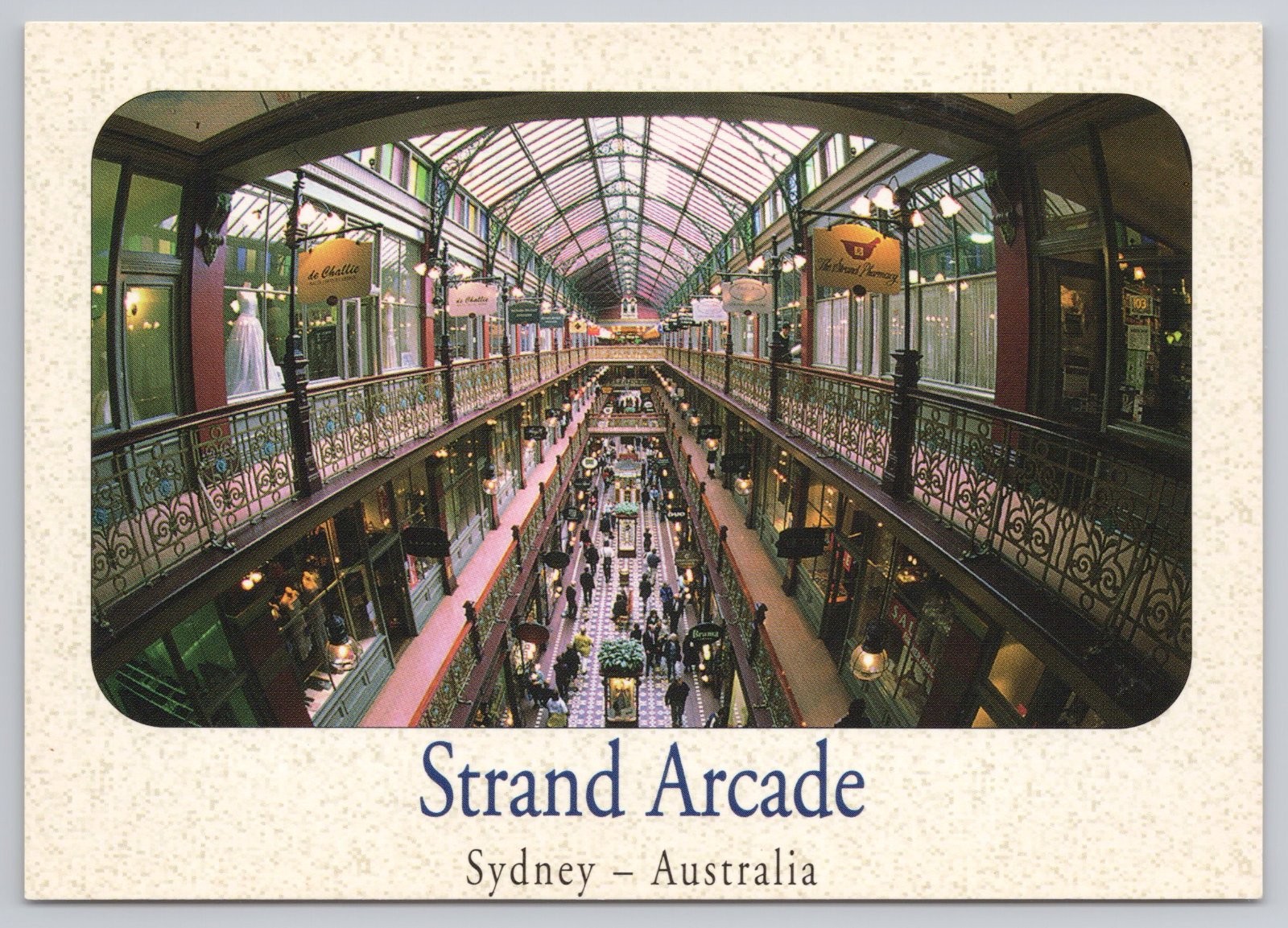 Postcard Continental Strand Arcade George Street Sydney Australia