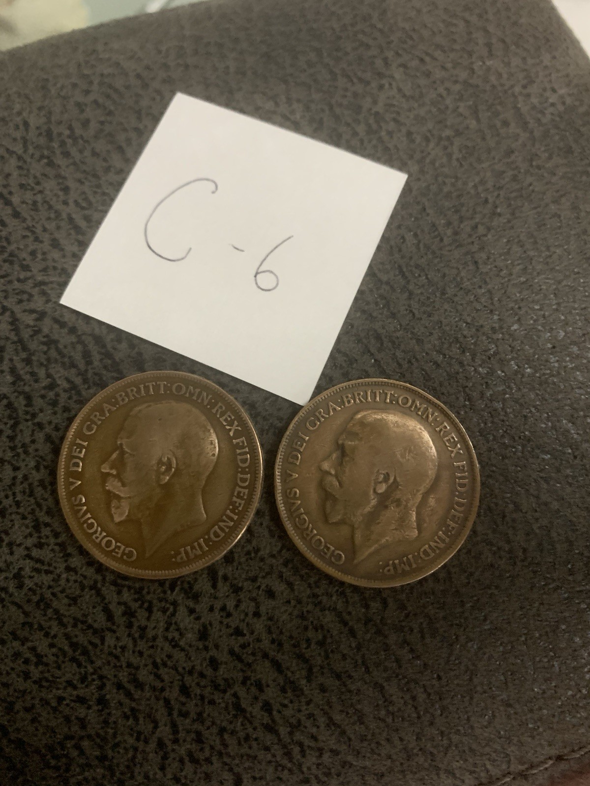 Split Coin Magic . Real King George English Penny Split Coin Trick + 1 Extra