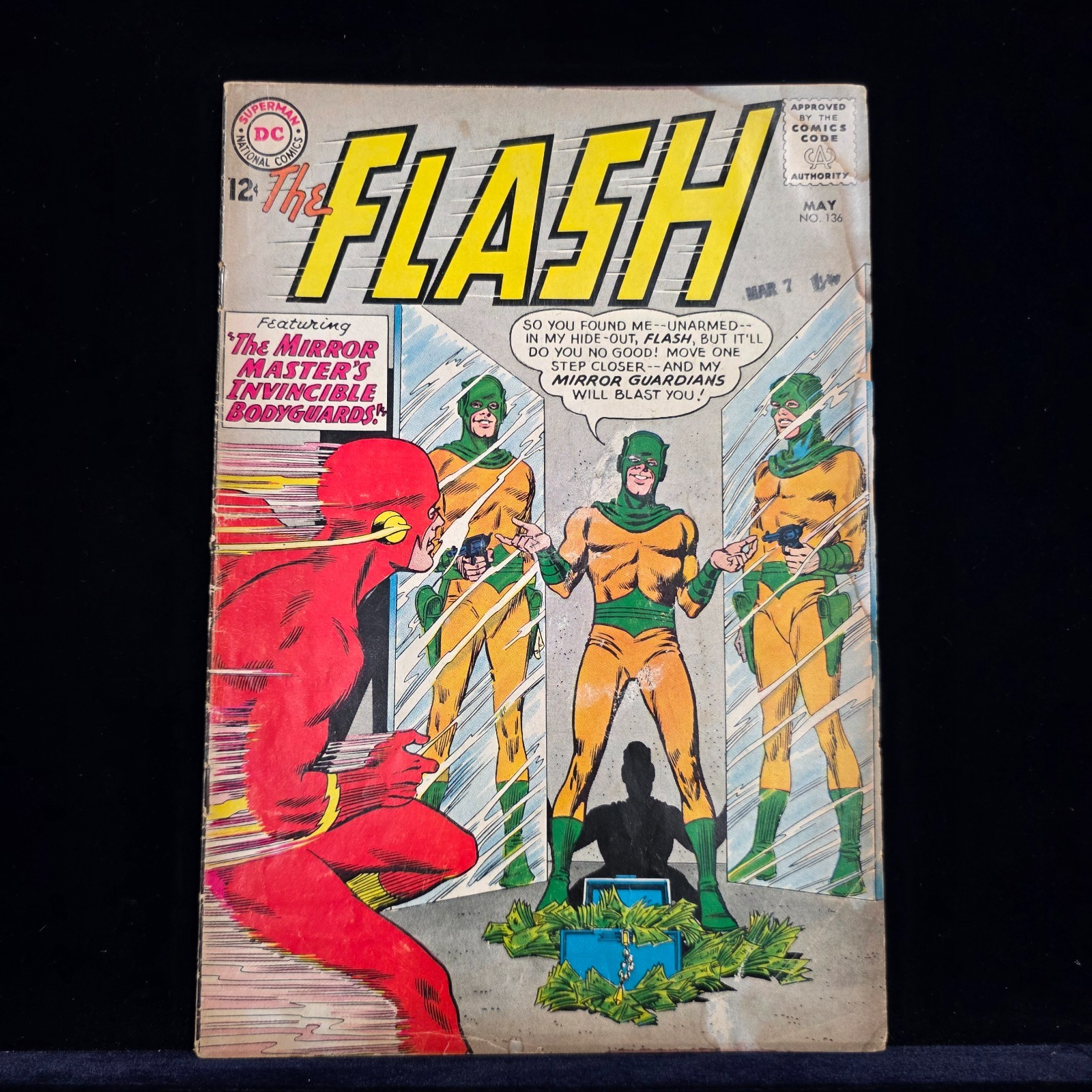 The Flash #136 DC Silver Age VG- 3.5 Mirror Master Cover 🔥 (1963)