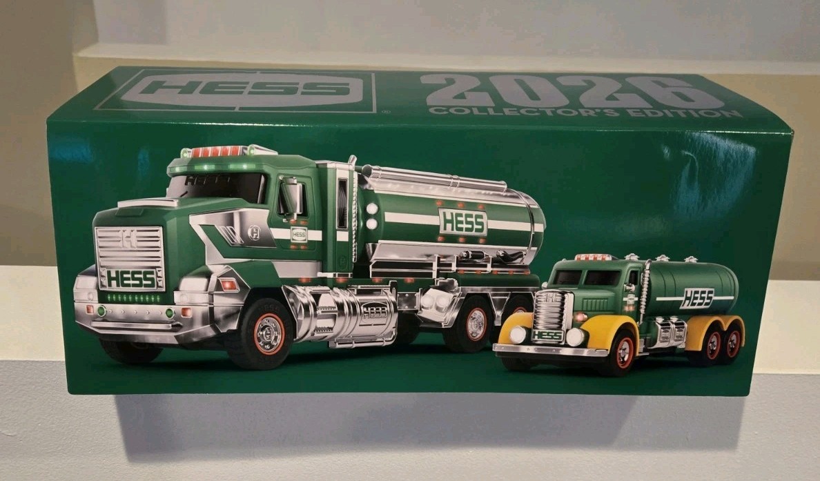 2026 Hess Collector\'s Edition 2 In 1 Toy Truck W/ Vintage Tanker NIB Sold Out