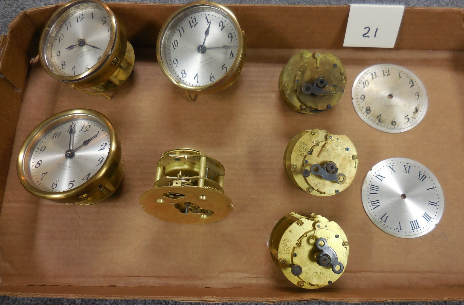 MINIATURE SETH THOMAS CLOCK MOVEMENTS #103A & DIALS