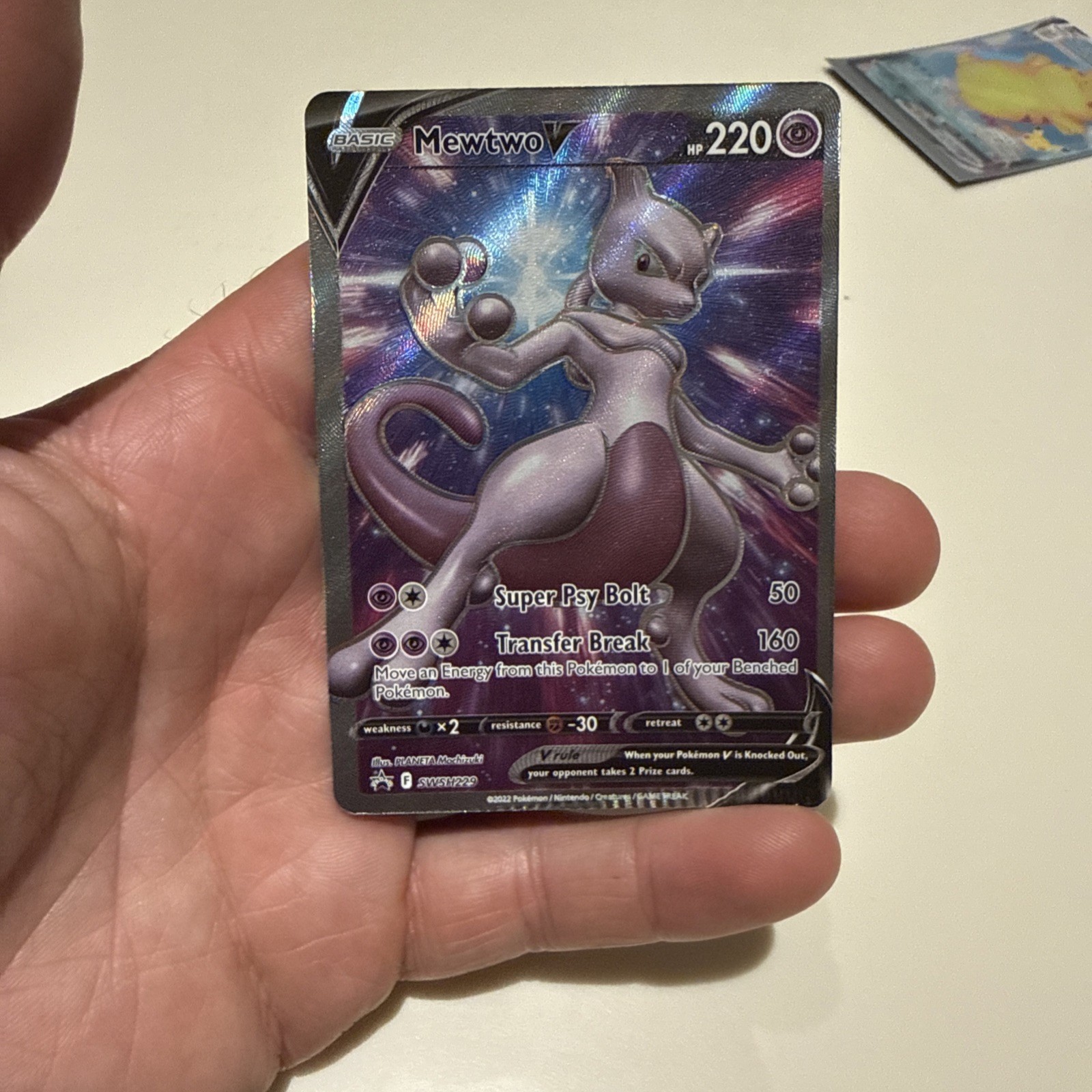 Pokémon TCG Pokemon GO Mewtwo V Promo SWSH229