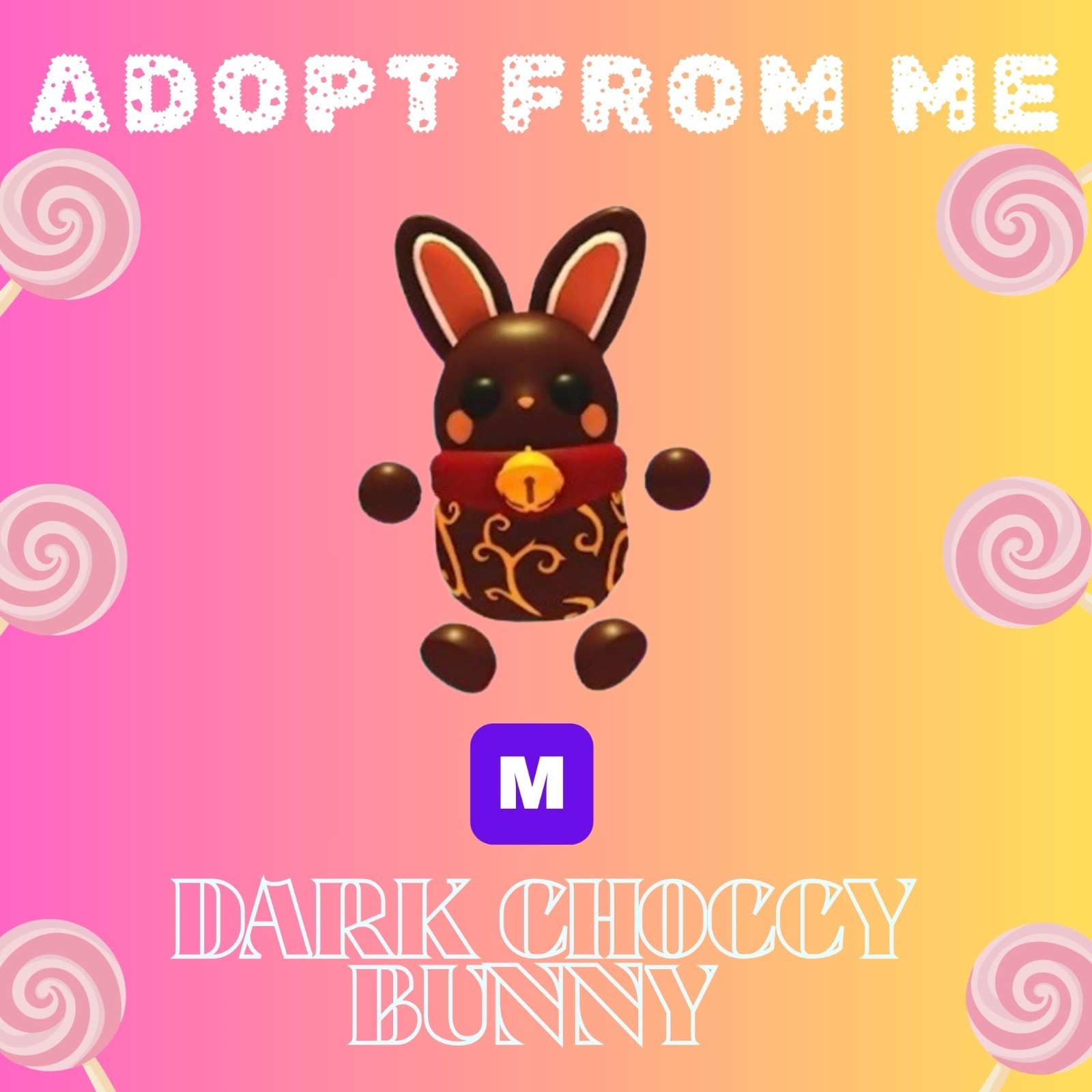 Adopt from Me - Mega Dark Choco bunny