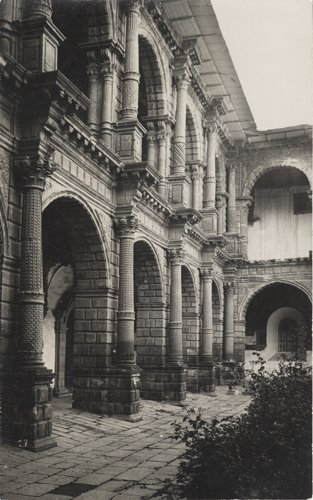 c. 1940's Claustros de la Merced, Cusco, Peru RPPC by Martin Chambi Jiménez
