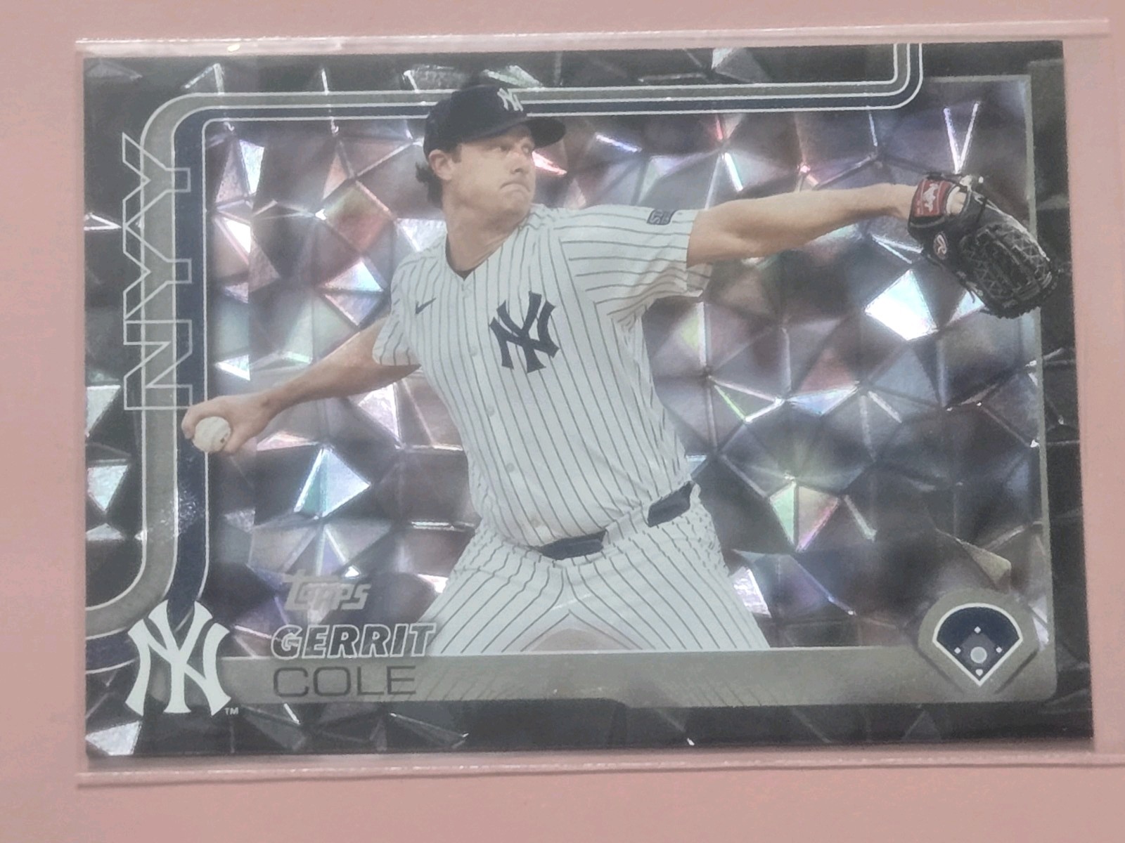 2025 Topps Series 1 Gerrit Cole Black Diamante Refractor /10  NY Yankees