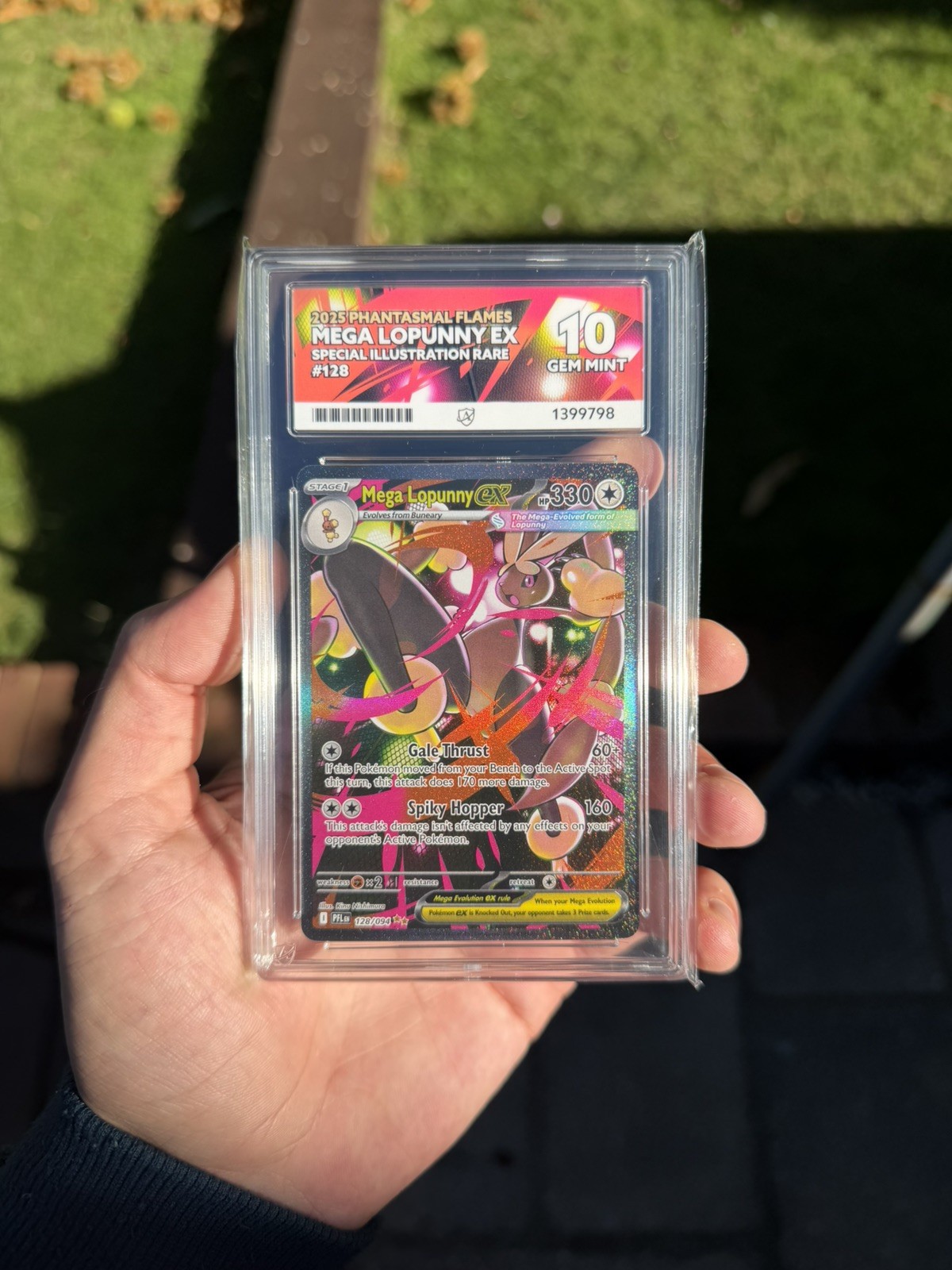 Pokémon TCG Mega Lopunny EX 128/132 2025 Phantasmal Flames SIR Foil Ace 10