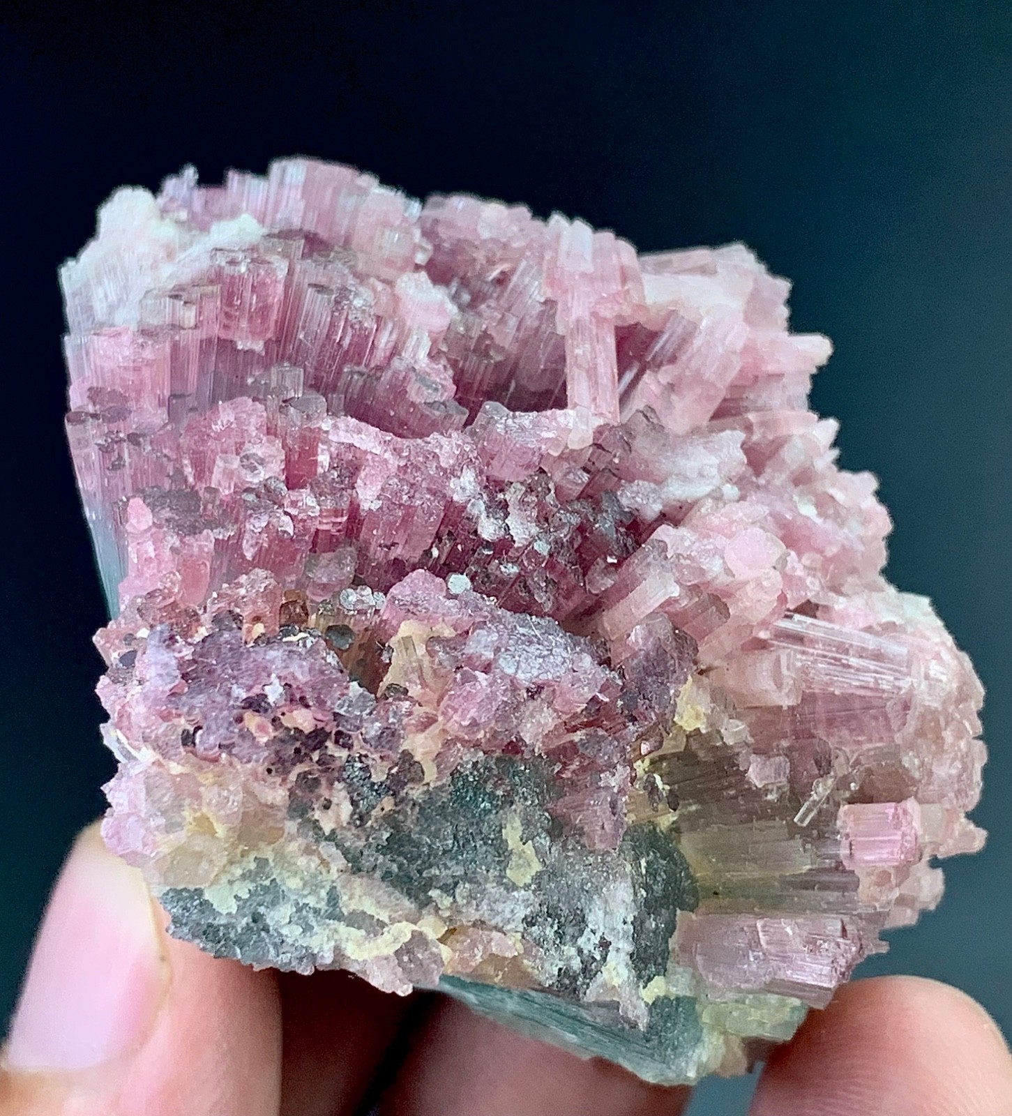 Bi Colour Tourmaline Crystal From Afghanistan  552 Carat