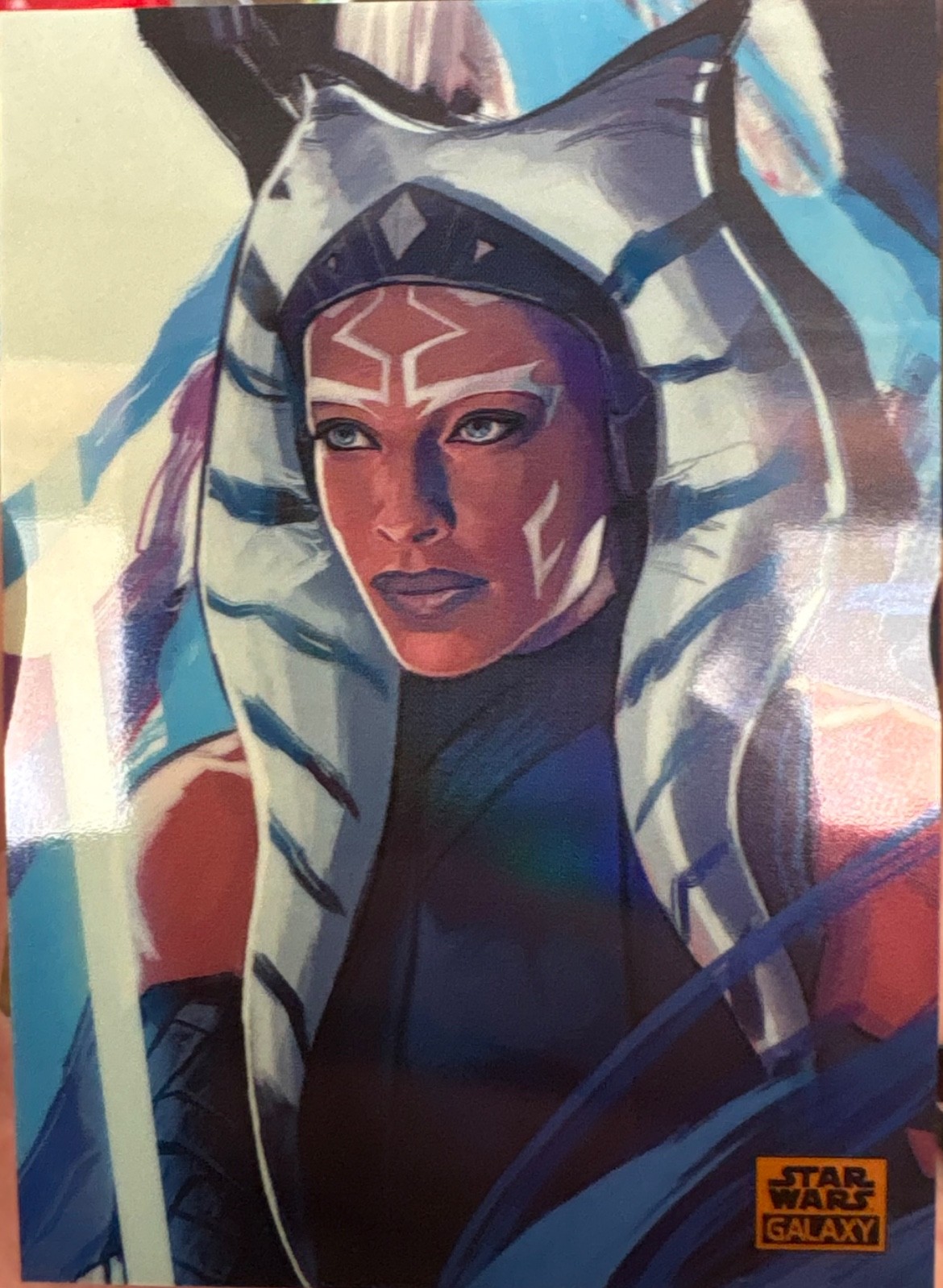 Topps 2026 Star Wars Chrome Galaxy Ahsoka Tano POWW-7 Original Art Puzzle ORANGE