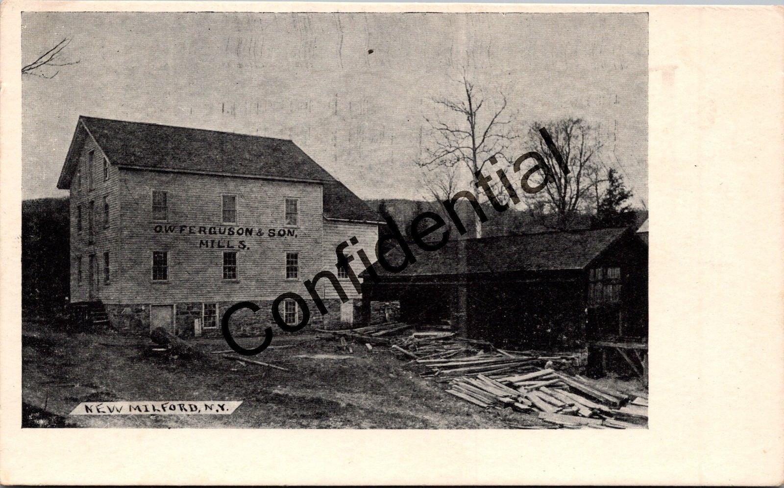 View Of Ferguson & Sons Grist MiIl At Milford NY Orange County New York W105