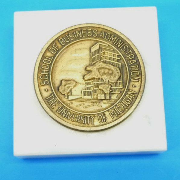 University of Michigan Graduate School Business Administration Paperweight [R]