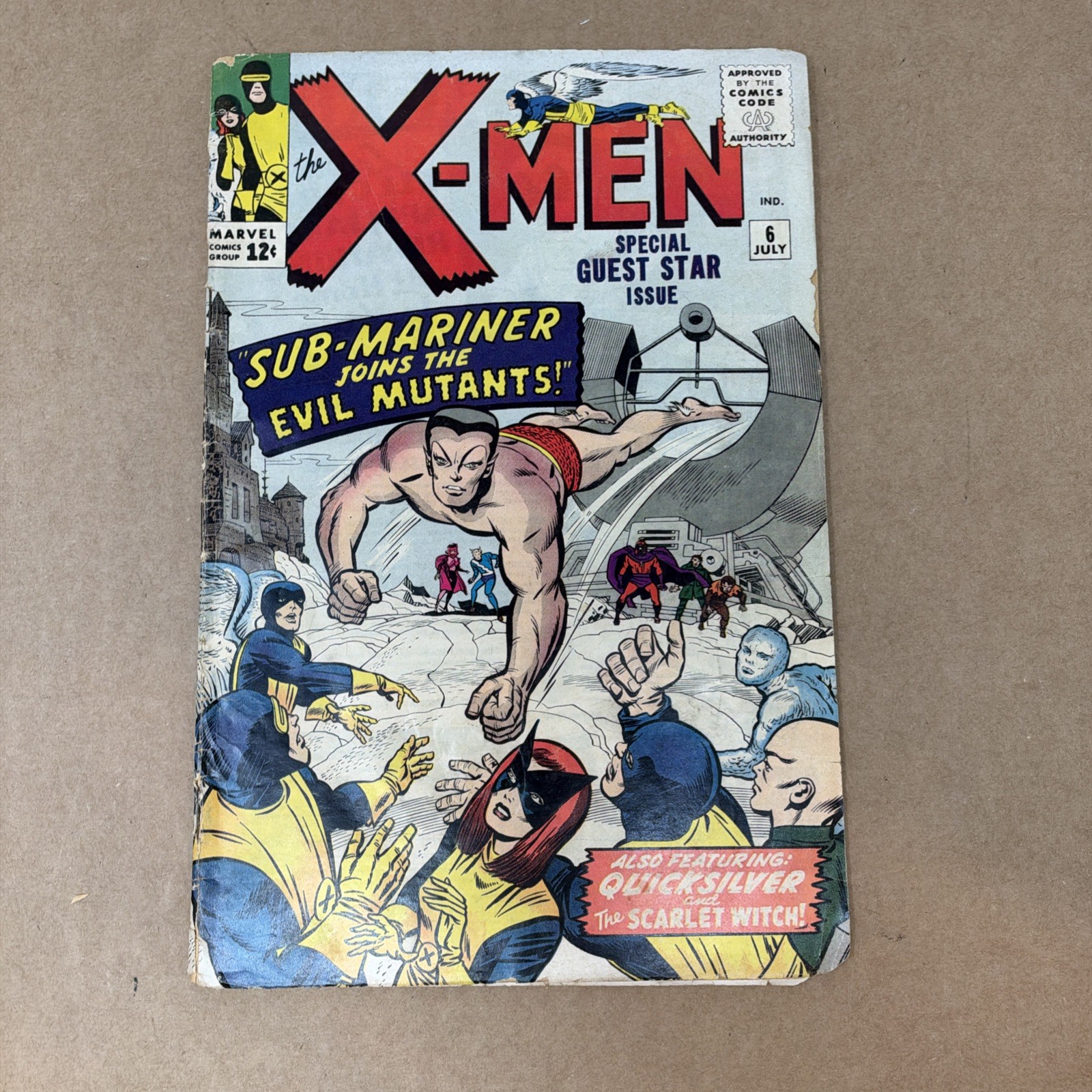 Marvel The X-Men #6 Silver Age Sub-Mariner Joins the Evil Mutants Rare Look