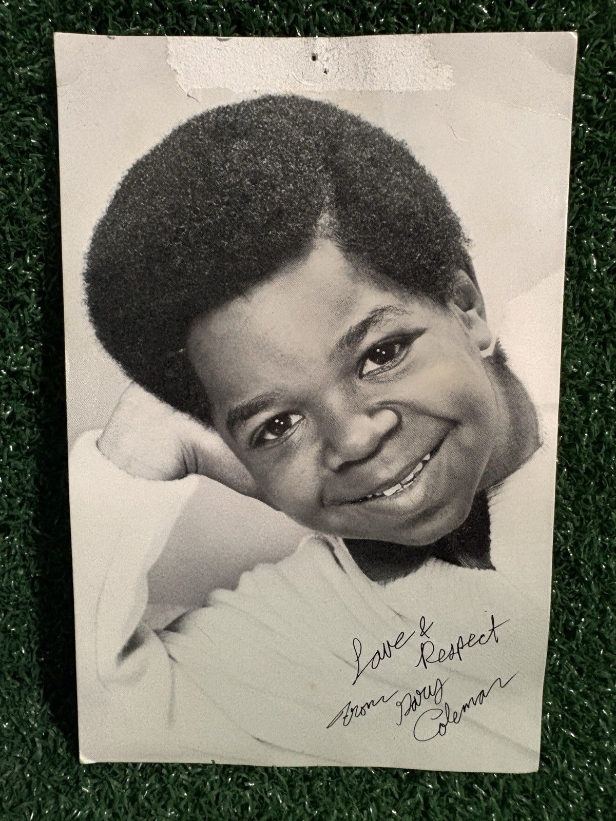 Vintage 1980s Gary Coleman Diff’rent Strokes Signed Fan Club Postcard NBC