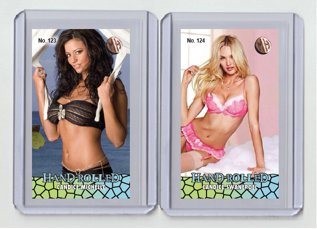 Candice Michelle rare MH Hand Rolled #'d x/3 Tobacco card no. 123 Candice Michelle rare MH Hand Rolled #'d x/3 Tobacco card no. 123