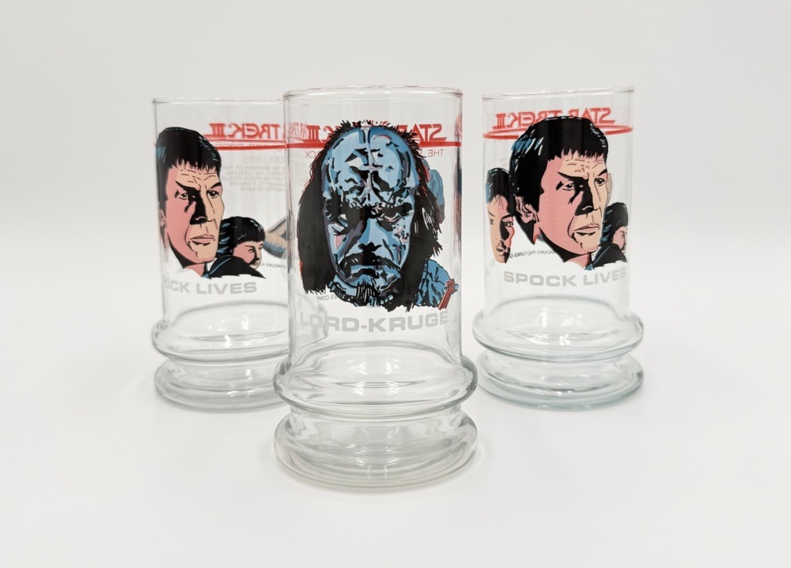 Vintage 1984 Star Trek Limited Edition Glasses