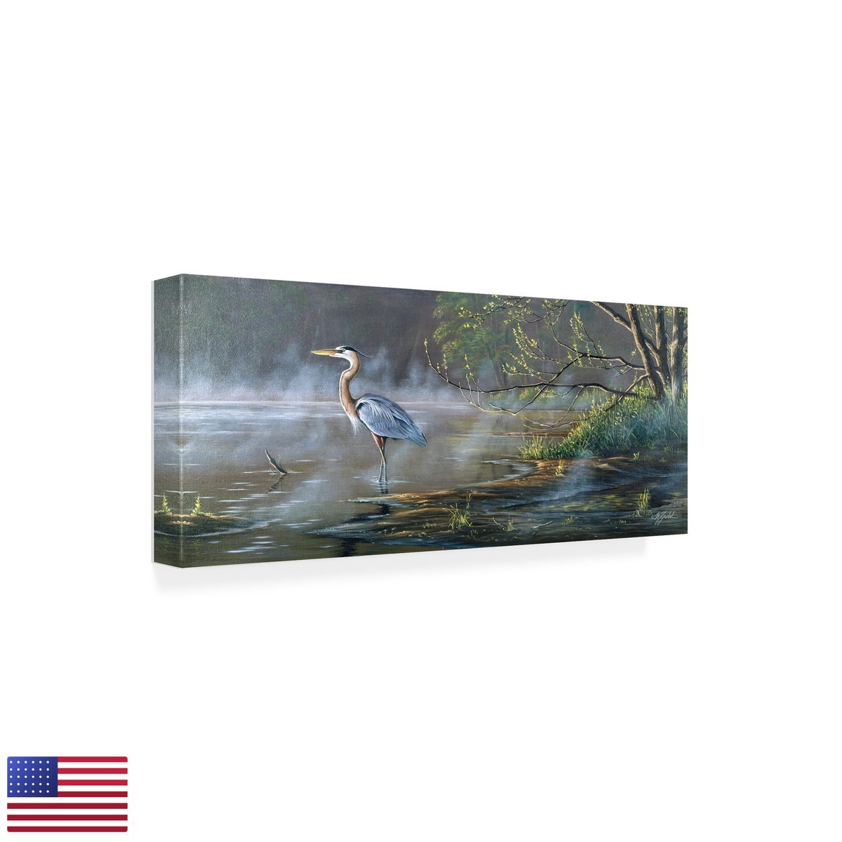 Trademark Fine Art Wrapped Canvas Wall Art - Wilhelm - 10x24 ALI33755-C1024GG