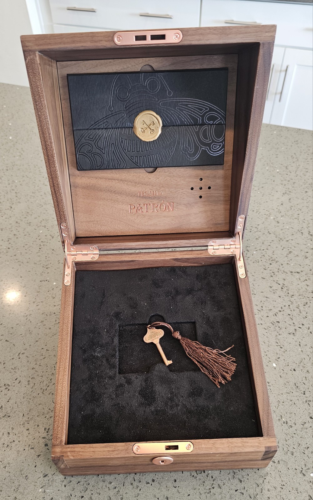 TEQUILA PATRON, Locked Exclusive VIP Box With Working Screen Advertisement.