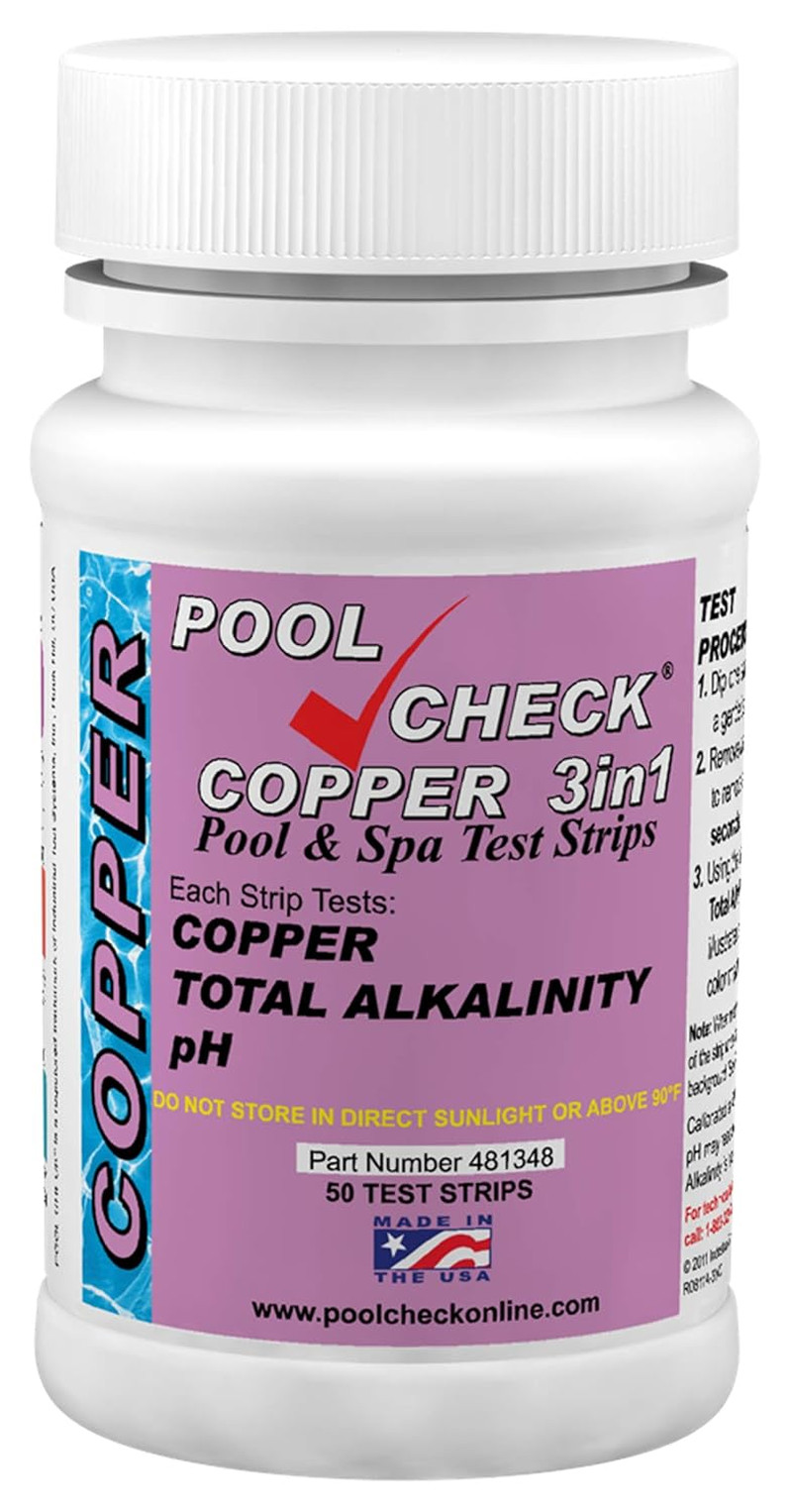 Industrial Test Systems 481348 Copper 3 in 1 Pool Check | Made in USA | 3 Parame
