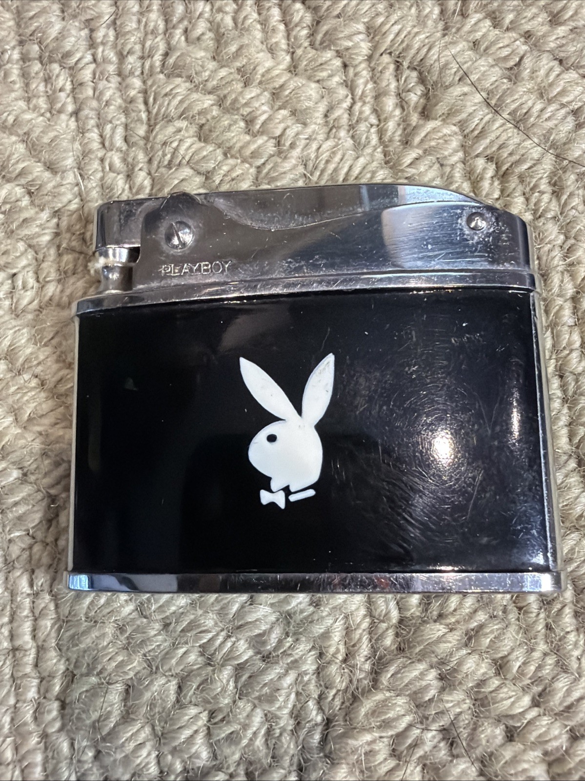 Vintage Playboy Club Bunny Logo Lighter - Authentic 1960s/70s Club Memorabilia