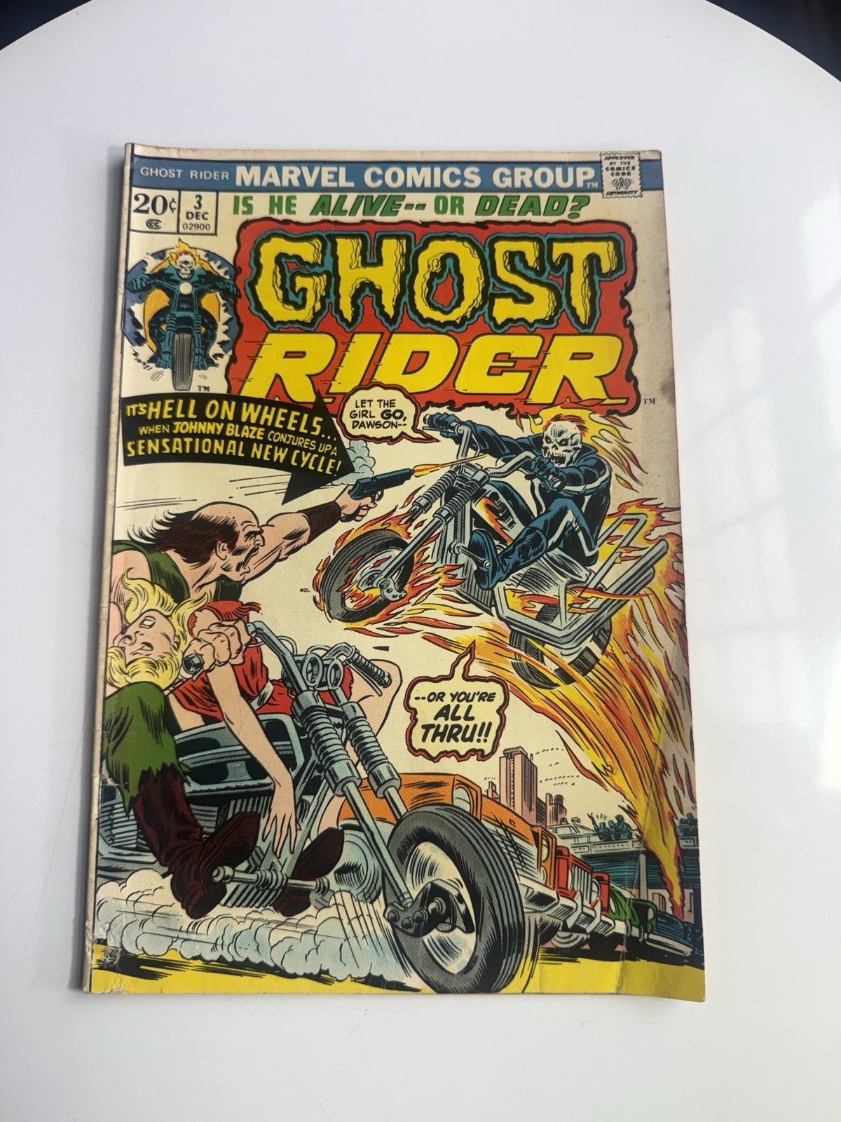 Marvel Comics Group Ghost Rider Bronze Age 1973 #3 Gary Friedrich 