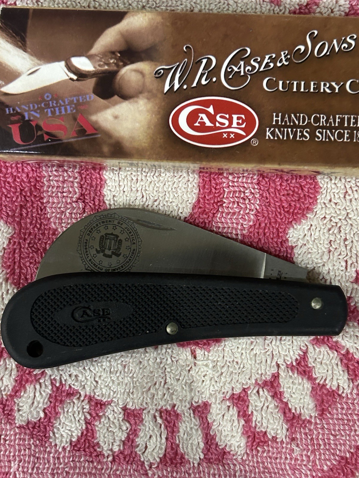 Case XX Very Rare FBI Prototype Hawkbill Knife