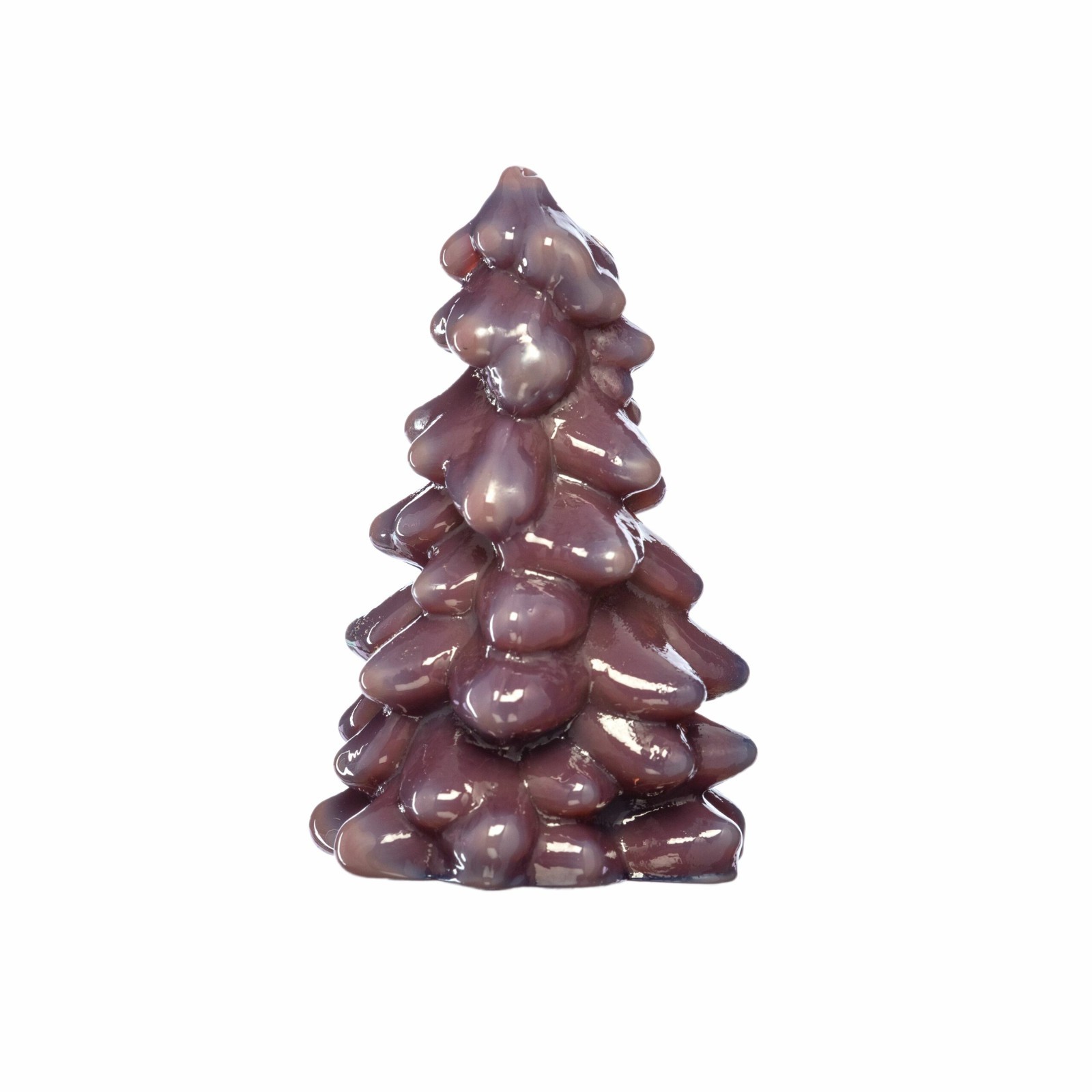 Mosser Glass USA Collectible Glass Christmas Tree Eggplant Purple 5.5 inch New