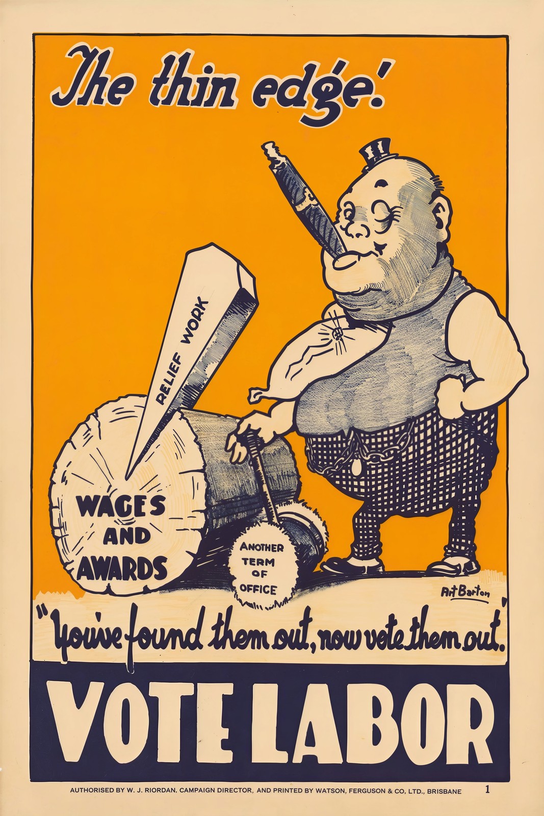 Vintage Political Poster 1930s Art Deco Style 16x24🖼️ Matte Paper💎