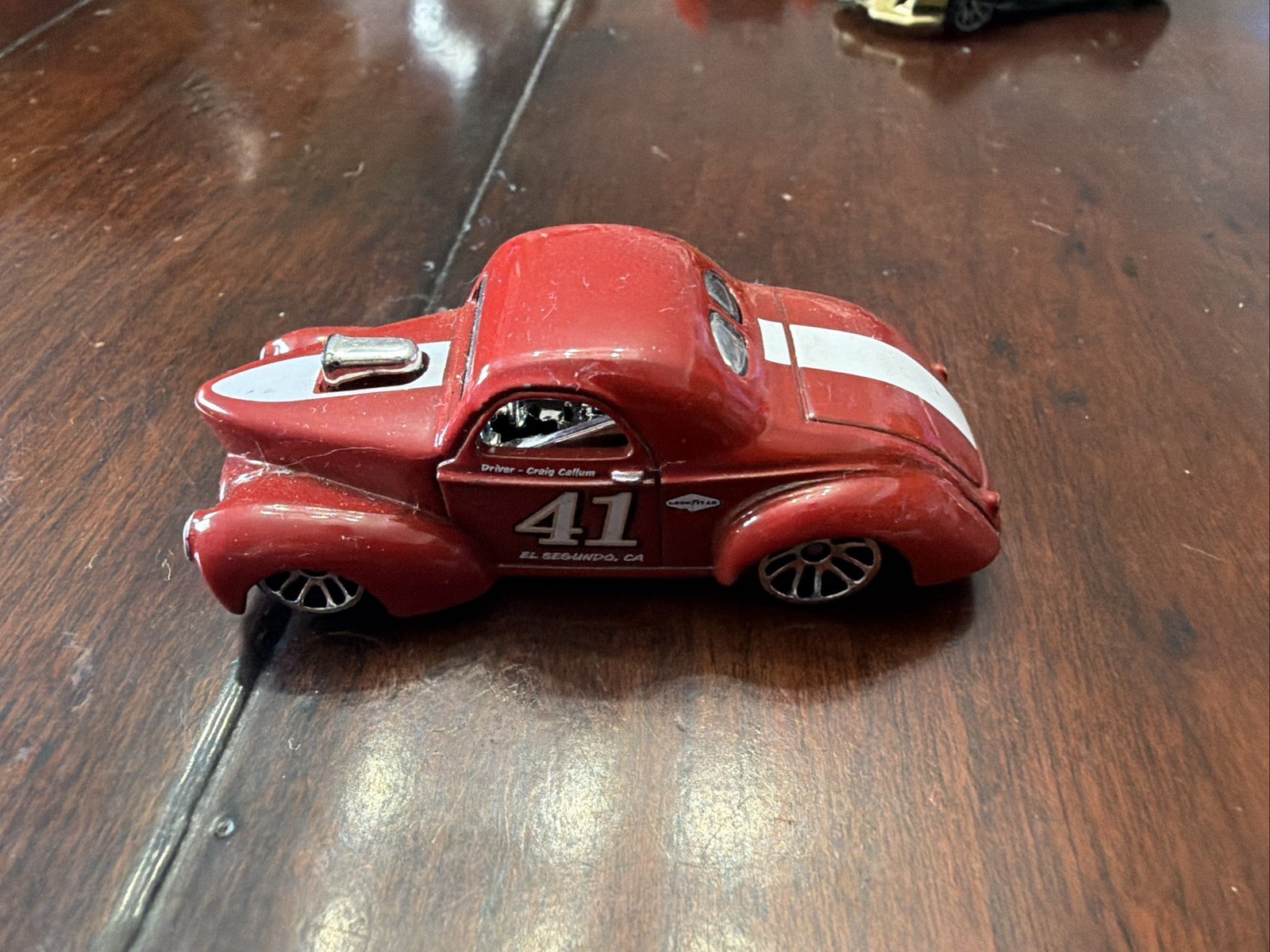 Hot Wheels 1941 Willys Salt Flat Racers Silver Series Dark Red #41 Loose 1:64