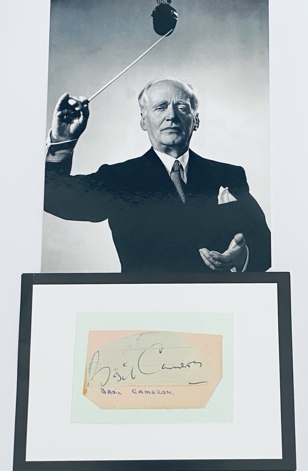 Basil Cameron English Conductor 1884 - 1975 , Original 10 x 8 Signature Piece
