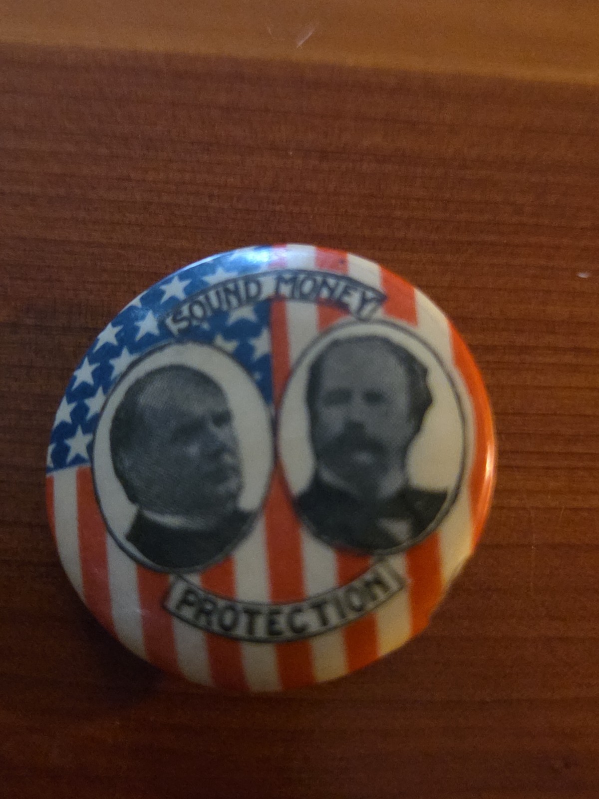 William McKinley and Garret HOBART CAMPAIGN Pinback Button Pin