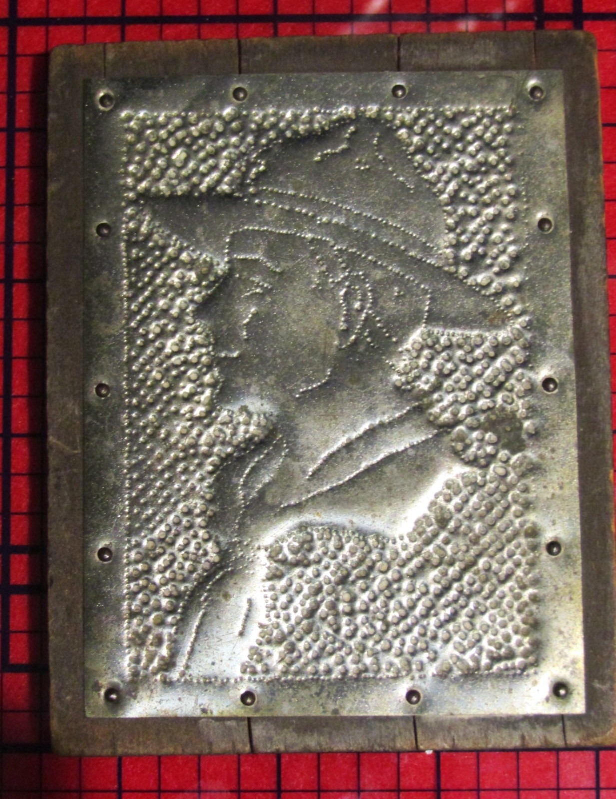 c.1940s Boy Scout Handmade Scoutcraft Wood & Hammered Metal Plaque