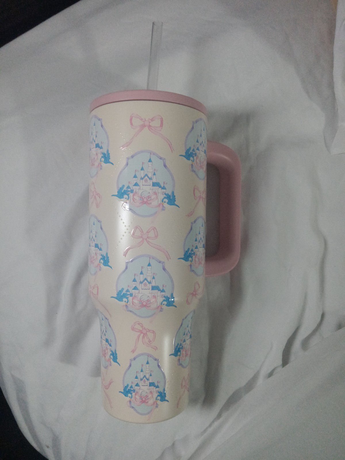 NEW Disney Parks 2026 Cinderella Castle Bow Magic Kingdom Metal Tumbler Cup 44oz