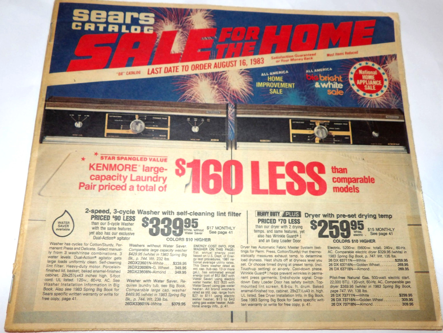 VTG 1983 SEARS CATALOG FOR THE HOME SALE/APPLIANCES/TVs/STEREOS/VIDEO GAMES/LAMP
