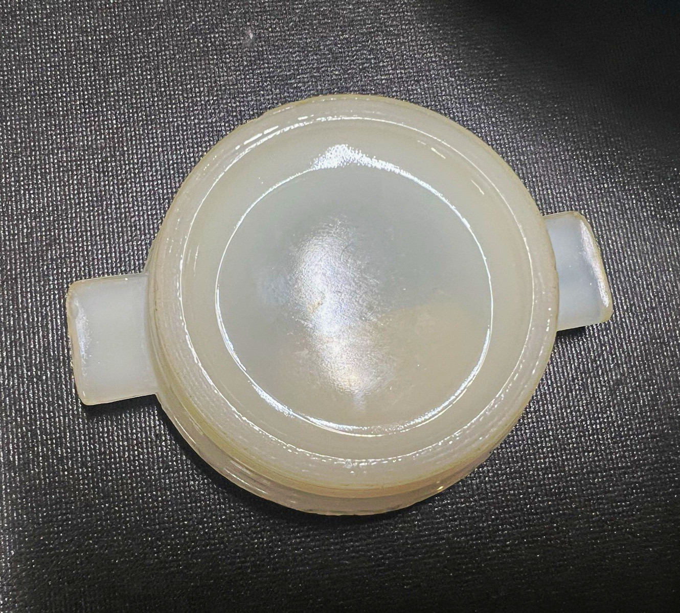 Rare uranium glass  Aladdin Ashtray 