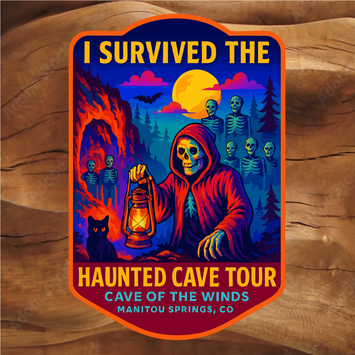 Manitou Springs Cave of the winds Haunted cave tour, Co sticker, Decals