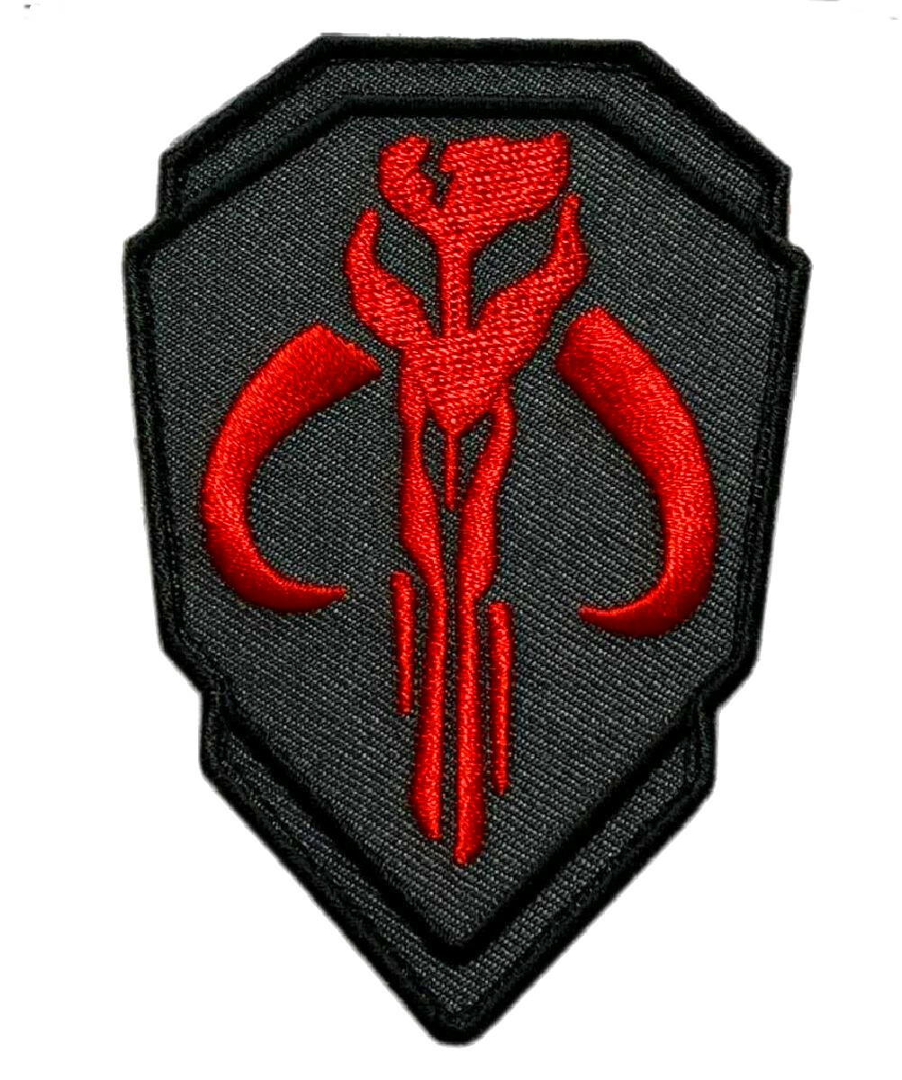 Mandalorian Skull Shield Patch [Hook Fastener - MS4]
