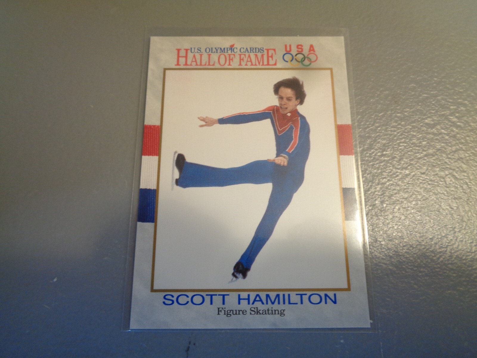 Scott Hamilton 1991 U.S. Olympic Cards Hall of Fame Trading Card #46