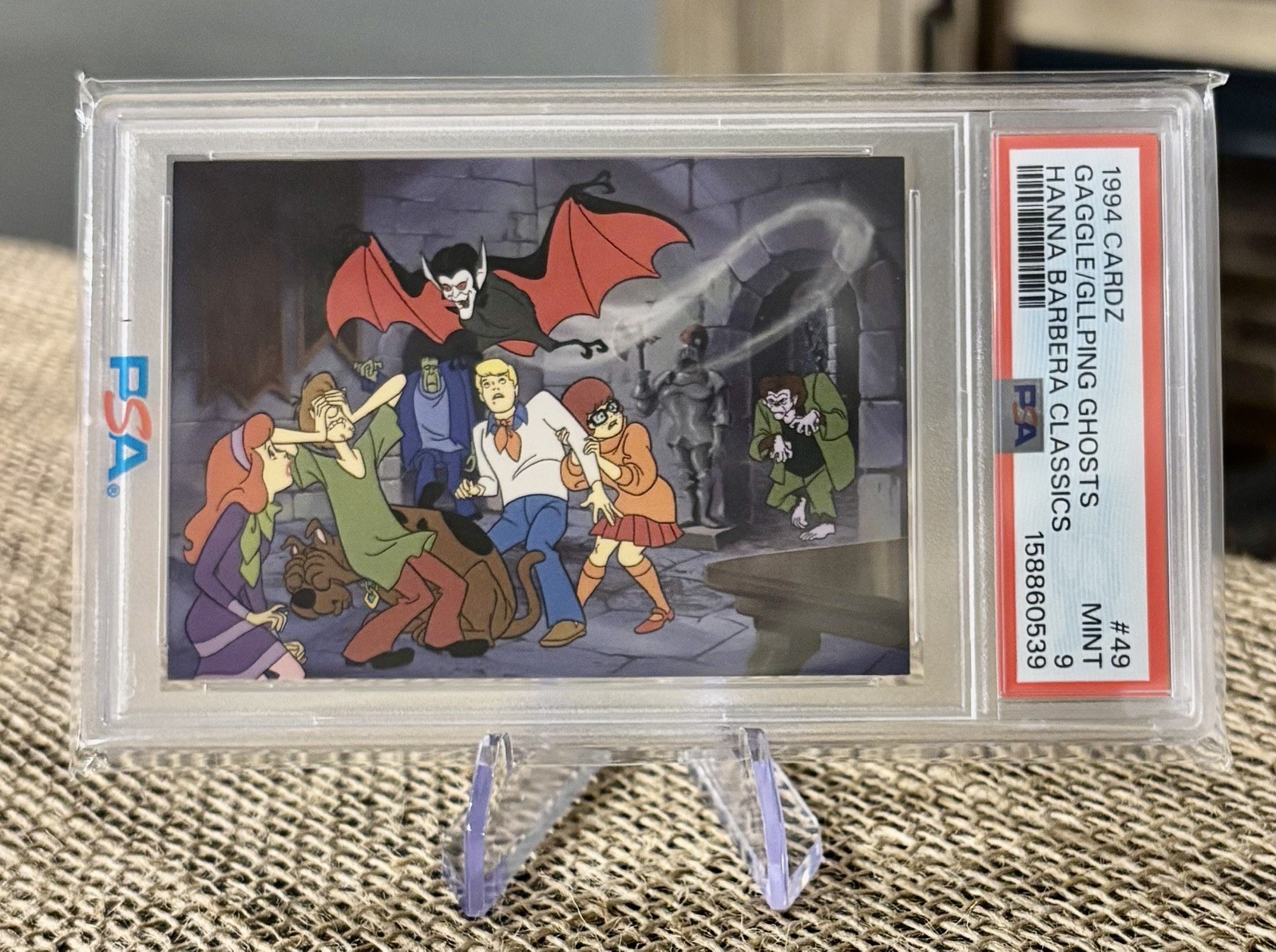 1994 Cardz Scooby-Doo #49 PSA 9 Hanna Barbera Galloping Ghost Ep. #11
