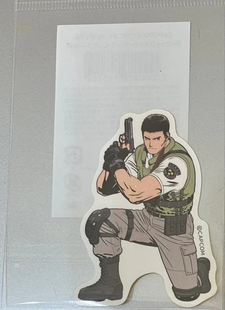 Resident Evil Chris Sticker Capcom Store Exclusive Japan BIOHAZARD