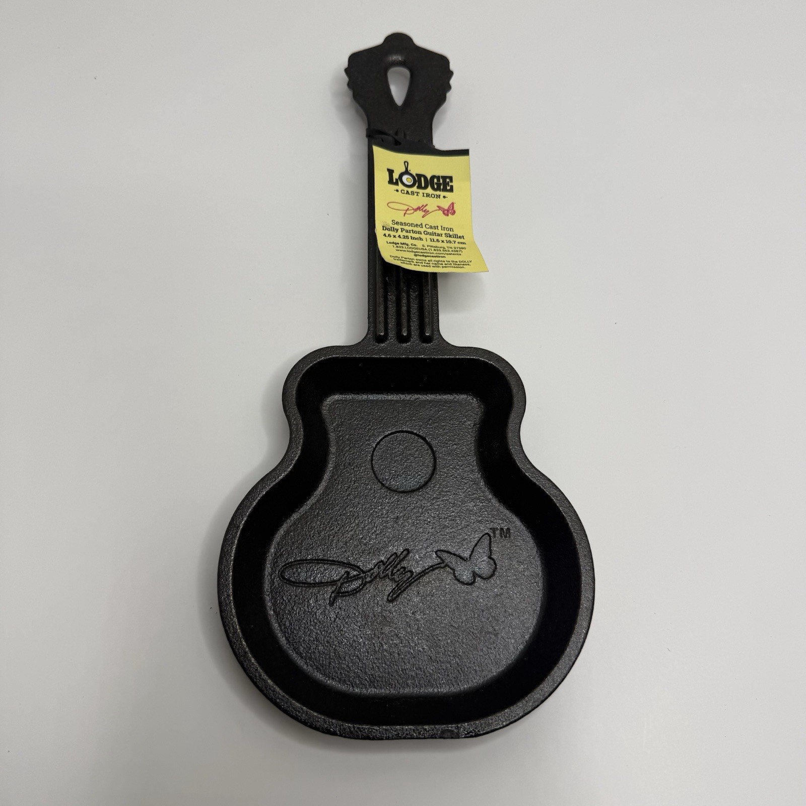 Lodge Dolly Parton Rockstar Guitar Mini Cast Iron Skillet 4.5” F4917 New