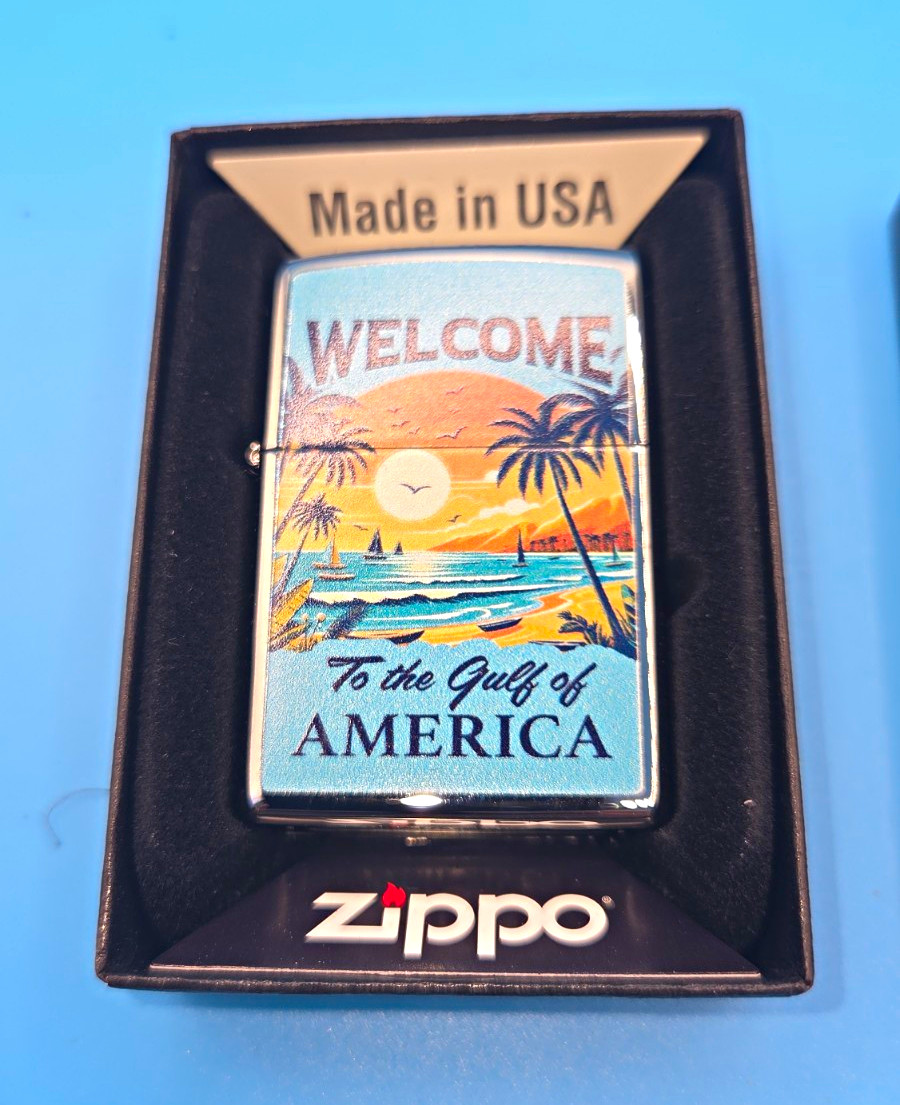 Zippo SMKW Exclusive Welcome To The Gulf of America Lighter Beach Sunset New