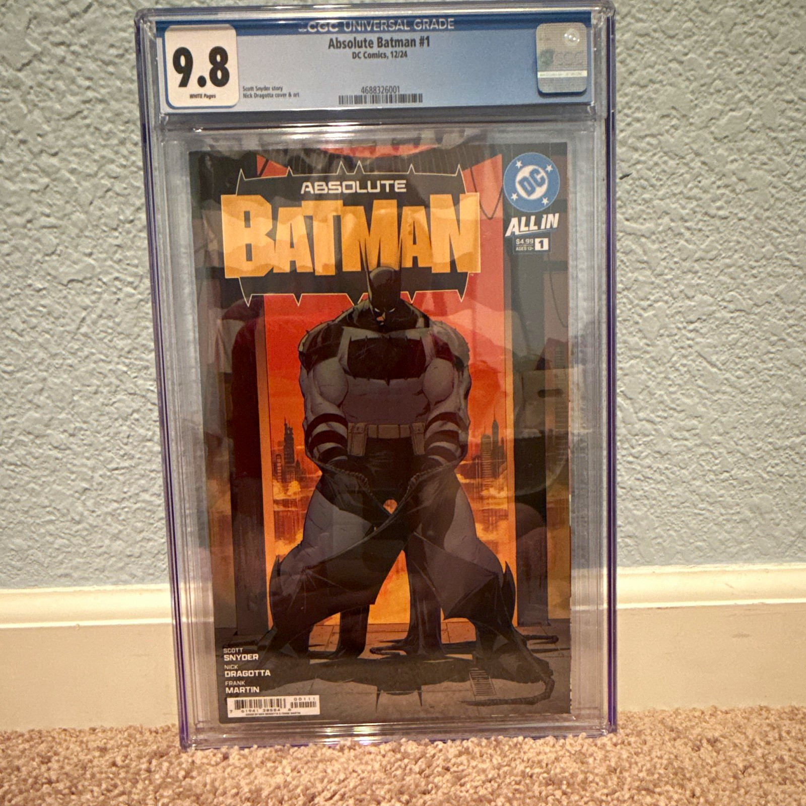 Absolute Batman #1 DC Comics 2024 CGC 9.8 White Pages Snyder Dragotta Martin
