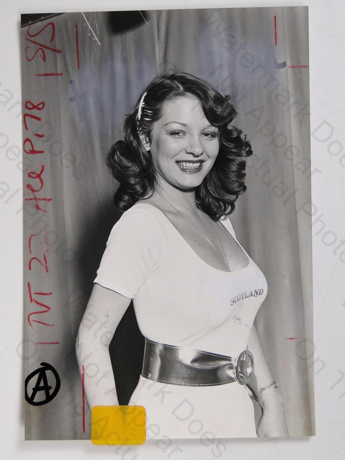 Karen Rhind Miss GB Scotland Beauty Contest Westland Inverurie 1980 Photo